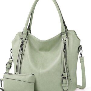 High Green Luxury Tote Handbag: Stylish Everyday Hobo with Multiple Compartments
